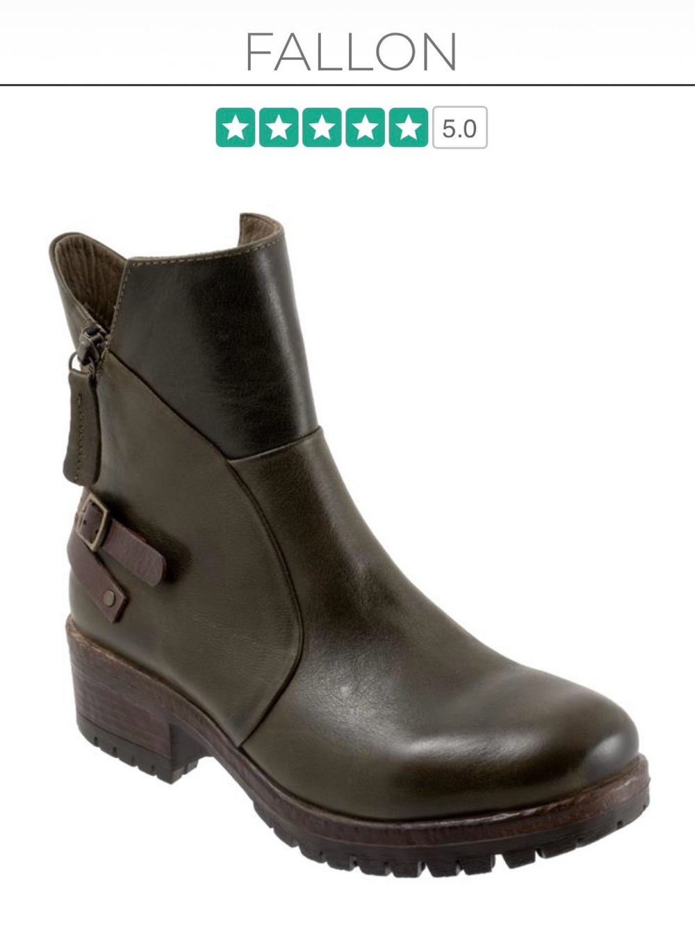 Bueno Fallon Women’s Leather  Boot - Olive